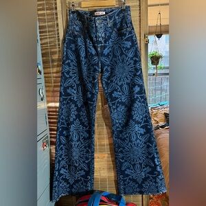 Johnny Was - Paisley flare wide leg jeans
